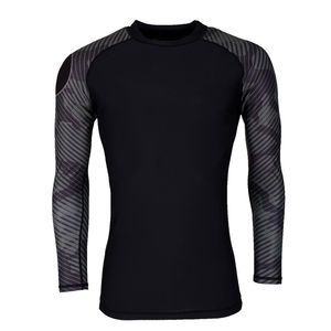Prix raisonnable, rashguard pour homme uni, nouvelle arrivée 2024, design personnalisé, matière respirante, rashguards pour homme - Product Image 5
