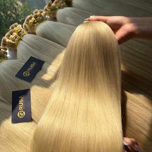 ผมต่อ RUSA HAIR แบบเป็นมัด น้ำหนัก 100 กรัม ผมแท้เวียดนาม เกรดเวอร์จิ้น ซุปเปอร์ดับเบิ้ลดรอน ไม่มีส่วนผสมของเส้นใยสังเคราะห์ สีบลอนด์ - Product Image 5