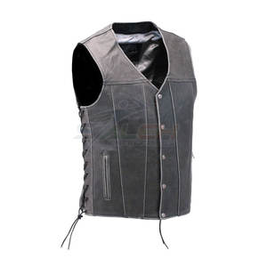 Meilleure édition gilet en cuir respirant marque privée de haute qualité personnalisable pour l'hiver variété de produits frais demandés - Product Image 3
