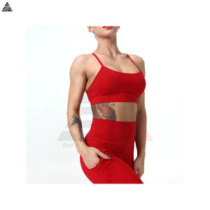 Conjunto de Yoga de Alta Calidad para Mujer, Talla Grande, Color Sólido, Logotipo Personalizado, 2 Piezas, Ropa Deportiva Transpirable de Secado Rápido - Product Image 4