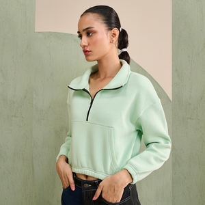 Tendance 2026 femmes solide brodé sweat à capuche régulier hiver automne décontracté léger en gros vêtements automne - Product Image 1
