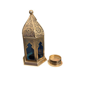 Vintage Antique Style 6 Height Metal <b>Lantern</b> Home Dcor Lighting <b>Tea</b> <b>Light</b> Candle Holder Indian Metal Crafts - Product Image 4