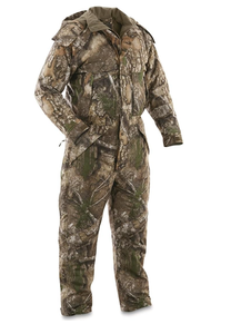 Vêtements de chasse pour hommes avec doublure en polaire : veste et pantalon de chasse silencieux résistants à l'eau compatibles avec la sangle de sécurité - Product Image 6