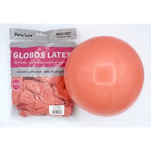 Globos de Látex Party Love de 30 cm, Color Rojo Coral, Bolsa de 50 Unidades, Artículos Decorativos para Fiestas - Product Image 1