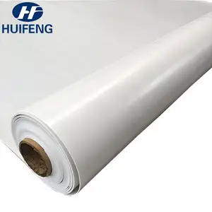 Rollo de lona de poliéster recubierto de PVC resistente a los rayos UV de alta resistencia 450GSM para cortina de lona transparente