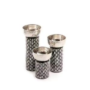 Décoration d'éclairage de qualité supérieure faite à la main décoration de la maison bougeoirs ronds en nacre et métal au prix de gros - Product Image 3