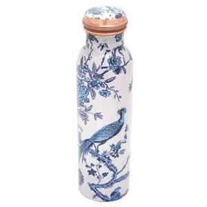 Health Benefits Stylish Simple Designer Pure Copper Metal Bottle <b>Storage</b> Lemon Bottle Antique Finishing Copper Water Bottle - Product Image 5