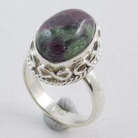 Meilleure vente 925 bague en argent sterling vierge mystique pierres précieuses authentique argent style bohème en gros bijoux indiens