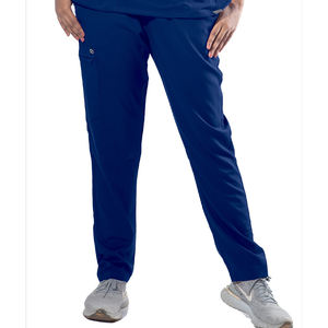 Taille haute femmes décontracté gommage pantalon soins infirmiers hôpital uniforme femme haut gommage ensembles Cargo pantalon vêtements de travail costume - Product Image 1