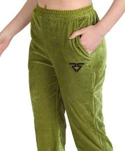 Chándal de terciopelo para mujer Verde Mujer Tallas grandes Joggers Pantalones Cremallera Conjunto Chándales de terciopelo Conjuntos Color verde Mujer - Product Image 4