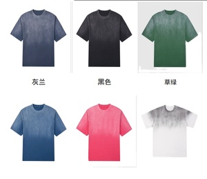 Venta al por mayor nuevo diseño hombres ácido lavado camiseta liso 100% algodón en blanco de alta calidad hecho buen Material ácido lavado camisetas - Product Image 2