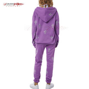 ชุดวอร์มประดับพลอยเทียมสำหรับผู้หญิงชุดวอร์มแนวสปอร์ตสำหรับใส่เล่นกีฬาออกแบบได้ตามที่ต้องการ - Product Image 2