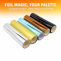 Kit de transfert de feuille OEM personnalisé, couleurs assorties, ensemble de motifs de marquage à chaud pour artisans, vente en gros