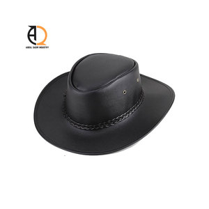 Sombrero Vaquero de Cuero Genuino al por Mayor, Estilo Clásico Unisex, Elegante, Hecho a Mano, Informal, Occidental, Color y Logotipo Personalizados, Sombrero de Primavera/Verano - Product Image 6