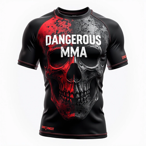 Proveedor de protectores contra sarpullidos MMA personalizados Fabricante de protectores contra sarpullidos de calidad superior 100% para entrenamiento, competición y práctica - Product Image 6