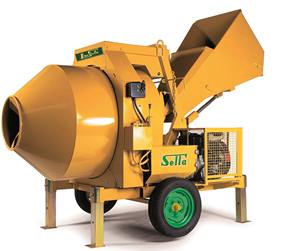 Bétonnière mobile 350L 500L, moteur électrique, pompe haute efficacité, utilisation en construction, portable, à vendre - Product Image 1