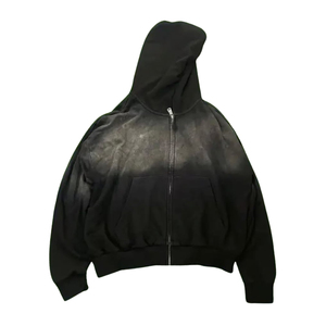 MEILLEUR vente en gros personnalisé de haute qualité hommes lavage à l'acide et soleil fondu sweats à capuche avec hiver chaud et séchage rapide produit haut de gamme sweats à capuche unis pour hommes - Product Image 1