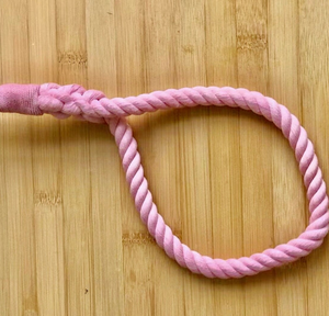 PINK POWDER Cotton Rope <b>Dog</b> <b>Leash</b> Accessory Customized Colored Cotton Rope Handmade <b>Dog</b> <b>Leash</b> Pet <b>Leash</b> Set - Product Image 2