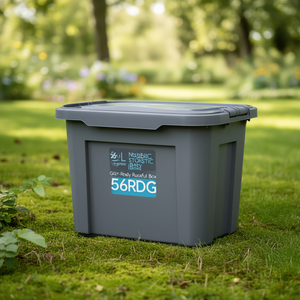 56L Nestable Plastic <b>Storage</b> <b>Box</b> Grey-Really Useful <b>Box</b> 56RDG - Product Image 3