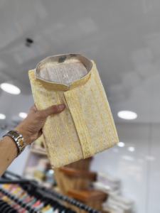 À la mode attrayant le plus tendance fantaisie vêtements ethniques pure viscose rayonne poulet broderie hommes kurta - Product Image 6