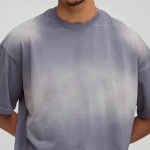 เสื้อยืดโอเวอร์ไซส์แบบฟอกสี 100% ผ้าฝ้าย วินเทจ ลุคสตรีทแวร์ คอกลม แขนสั้น สำหรับผู้ชาย เสื้อฟอกสี - Product Image 5