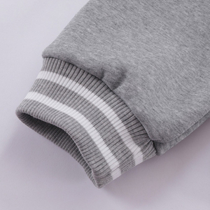 Nueva llegada personalizada en relieve Streetwear bordado Jumper suéter polar cuello redondo de gran tamaño mujeres Puff estampado sudadera - Product Image 6