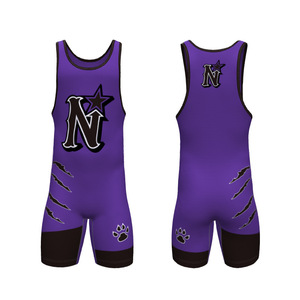 Wholesale Custom New Arrival Sublimation Spandex/Polyester Lightweight Breathable Quick Dry Mens Wrestling Singlet OEM Service - Product Image 6
