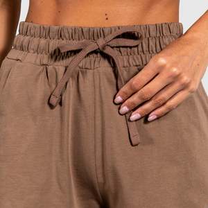 Color pastel personalizado al por mayor impreso logotipo bordado mujeres pantalones cortos verano algodón pantalones cortos - Product Image 4