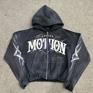 Logo personnalisé de marque privée le plus demandé sweat à capuche avec fermeture éclair imprimé en usine sweats à capuche à bas prix pour hommes sweats à capuche pour hommes - Product Image 5
