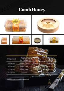 Récipient en plastique Seel naturel Elazig peigne fleur miel 900 Gr fleur filtrée miel % 100 miel brut pur - Product Image 3