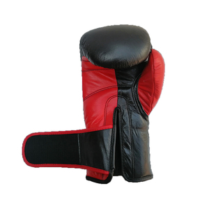 Gants de boxe MMA professionnels de haute qualité respirants avec du cuir véritable et fermeture à crochets et boucles pour l'entraînement en plein air - Product Image 4
