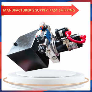 Индивидуальный новый гидравлический силовой агрегат Rungong <span class=keywords><strong>12</strong></span>В двойного действия из углеродистой стали с дистанционным управлением, 20 МПа, прямые продажи с завода - Product Image 5