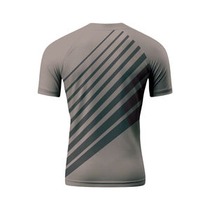 Camiseta atlética de manga corta para hombre para BJJ MMA entrenamiento compresión gimnasio entrenamiento ropa de Surf - Product Image 3