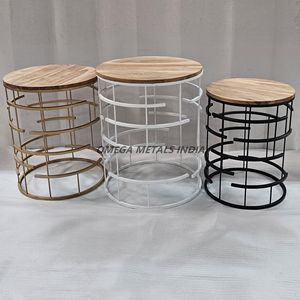 Luxury Round Gold Open Cylindrical Metal Base with Matching Top for Modern <b>Home</b> <b>and</b> Office <b>Decor</b> Wholesale - Product Image 6