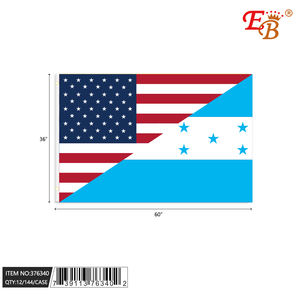 Bandiera Honduras EB America 3x5FT in Poliestere con Stampa Serigrafica, Uso Automobilistico, Bandiera Promozionale Rettangolare da Appendere - Product Image 1