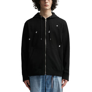 Sudadera con Capucha de Invierno para Hombre, Personalizada por el Fabricante, Gruesa, 410 GSM, 100% Algodón, Transpirable, Bordada, con Cierre, de Alta Calidad - Product Image 3