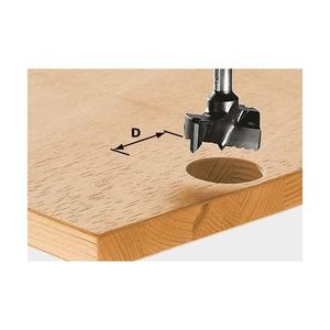 Fresa Festool HW S8 con punta de carburo para localización de bisagras - Product Image 1