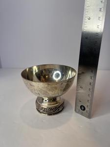 Silver Finished Traditional Serving Bowl Perfect for Fruits Chocolates Dry Fruits and Festive <b>Table</b> Display From India - Product Image 3