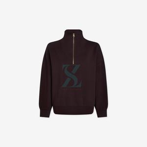 Ensemble de survêtement polaire à demi-fermeture à glissière avec logo personnalisé grandes tailles sweat-shirt d'hiver à la mode pantalon de survêtement lavé pour le confort du printemps - Product Image 1