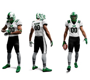 Uniformes de fútbol americano juvenil con sublimación de gradiente personalizada, ropa de práctica de poliéster 100%, conjuntos de Jersey para hombres y niños - Product Image 4