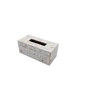 Royal Design Classic Bone Inlay <b>Blue</b> <b>Tissue</b> Box for Home Tableware <b>Paper</b> Storage Wedding Handmade Polished SANIYA HANDICRAFT - Product Image 2