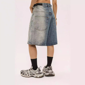 กางเกงขาสั้นผ้ายีนส์ขาสั้นทรงหลวมดีไซน์ใหม่สำหรับฤดูร้อน - Product Image 2