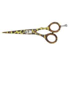 กรรไกรตัดตรงขอบสแตนเลสคุณภาพดีพิมพ์ลายเสือดาว5" - Product Image 3