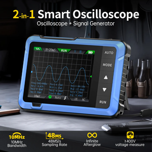 FNIRSI DSO510 2-in-1 Smart oscilloscopio 10MHz 48 MS/s con generatore di segnali e 3.5 "Display per la diagnostica elettronica - Product Image 2