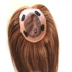Haute qualité 100% vierge européenne cheveux humains toupet pour les femmes vague naturelle Style main attachée peau trame Extension - Product Image 1