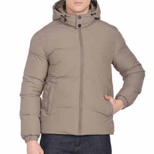Veste matelassée pour homme de qualité supérieure, style fermeture éclair recouverte, couleur unie, légère, écologique, best-seller, vestes matelassées tendance pour homme - Product Image 1