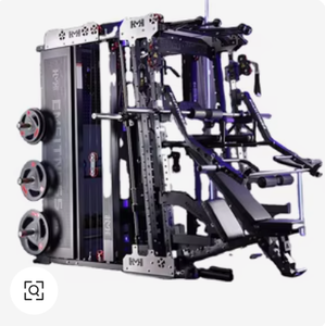 Stazione Multifunzione in Acciaio, Macchina Smith, Attrezzatura Completa per Allenamento, Set Combinato per Squat, Spinta Orizzontale, Bird Dips - Product Image 1