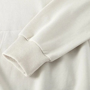 Sudadera con capucha de algodón de alta calidad para mujer, suéter de Color sólido con forro, logotipo personalizado impreso para la temporada de invierno, venta al por mayor - Product Image 4