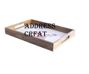 Bandeja de comida de diseño clásico con incrustaciones de hueso, tablero de MDF de alta calidad, bandeja para servir comida, bandeja de desayuno, vajilla, platos - Product Image 6