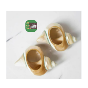 แหวนผ้าเช็ดปากเปลือกหอยธรรมชาติทำด้วยมือจากเวียดนามเป็นมิตรต่อสิ่งแวดล้อมโต๊ะอาหารค่ำของตกแต่งงานแต่งงาน - Product Image 6